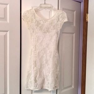White lace dress